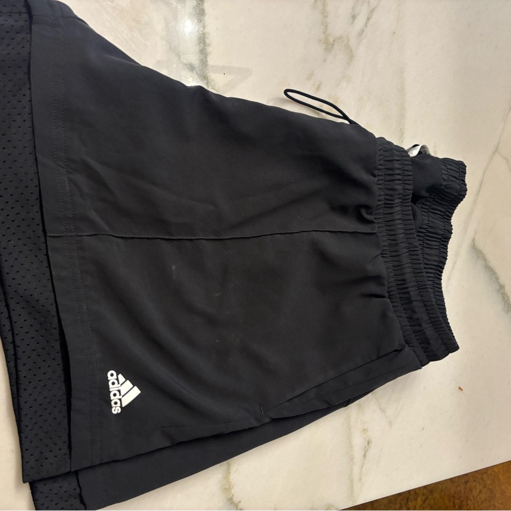 Adidas Black Woven Shorts - Picture 3 of 7
